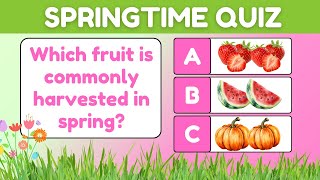 Spring Season Quiz 🌸 10 Trivia Questions about Springtime | ESL Class Games in English