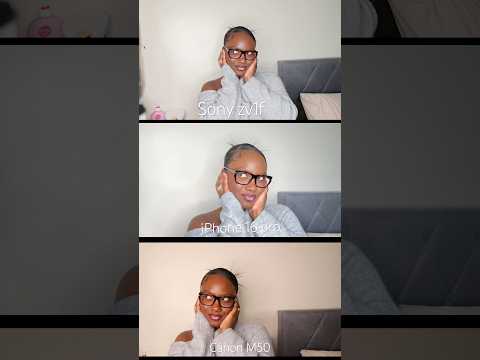 Comparing camera quality in same lighting, same distance and same settings #vloggingcamera #creator