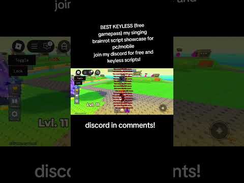 BEST KEYLESS MY SINGING BRAINROT SCRIPT FREE GAMEPASS!!!! #roblox #scripting #games #robloxedit