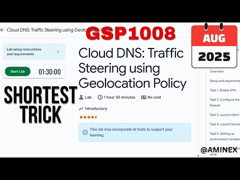 [NEW 2025] Cloud DNS: Traffic Steering using Geolocation Policy || #GSP1008 #qwiklabs #arcade