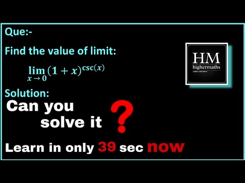 Limit solved question | limit continuity and differentiability | highermaths | #maths #ytshorts