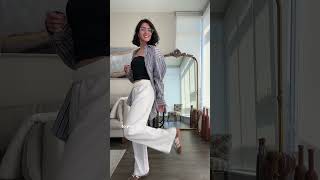 Hot weather outfit idea #ootdguide #springoutfitideas #summeroutfits #linenpants #stylingtips