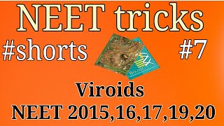 NEET biology tricks Viroids #short #neet #neettricks