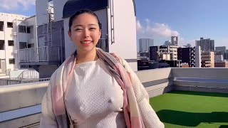 【ノーブラ散歩Iカップ】お正月初日からノーブラでウロウロしていたら…