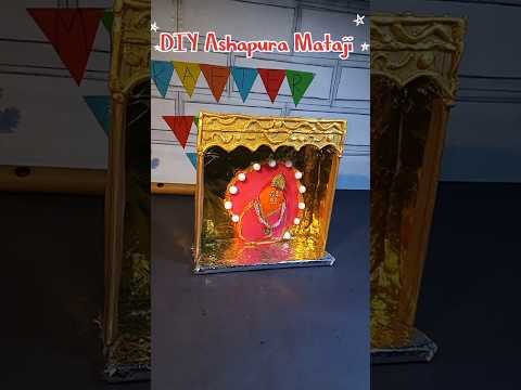 DIY Ashapura Mata | Temple making in easy way #diy #craft #ashapuramata #ashapuramataji