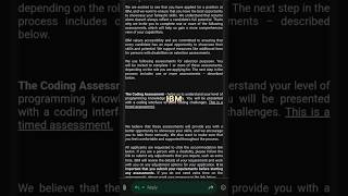 IBM/Software Developer (2024)/Next step mail/Recruitment process#IBM @Learning_new-knowledge-m1