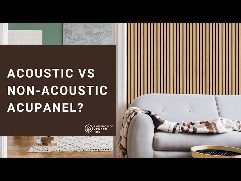 What is the difference between Acupanel® acoustic and non-acoustic panels?