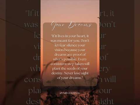 Always follow your Dreams ✨️ #dailyinspiration #quotes #short #motivation #dailyquotes #inspirtion