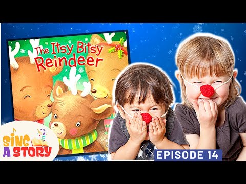 📚 The Itsy Bitsy Reindeer - Christmas Story for Kids | INTERACTIVE Sing-Along Read-Aloud | Kids Song