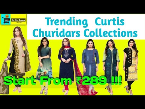 Trending Curtis and Churidars Collections for college girls |  SunShineShopping 7