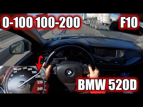 BMW F10 | 520D 184HP | 0-100 0-200 DRAGY