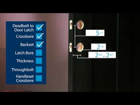 How To Prepare Your Door To Install a Schlage Handleset F60/F62/F93