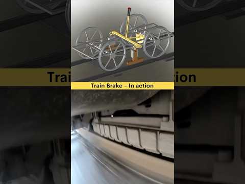 Train Brake System 🤩 #railways #caddesign #automobileclub #engineeringstudent #cadcam #solidworks