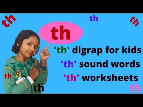 th sound words worksheet,th sound for kids,th sound words