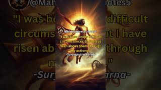 Karna’s Righteous Stand Against All Odds | karana quotes | karna #motivation #quotes #history