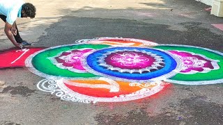 simple marriage function Rangoli designs