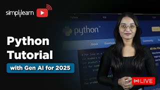 Python Tutorial with Gen AI for 2025 | Python Tutorial For Beginners | Python Training | Simplilearn