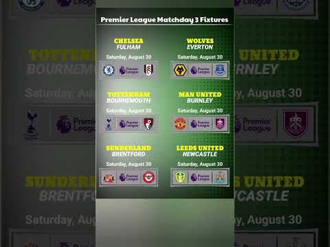 Top Matches This Saturday You Can’t Miss! ⚽🔥 #PremierLeague #EPL #Football #Soccer #Matchday