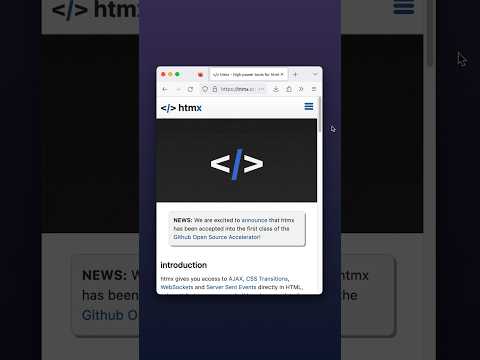 HTMX looks pretty neat #coding #javascript