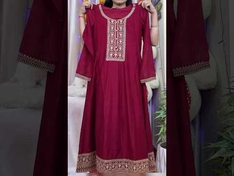 🌺Prettiest Anarkali Kurta Set 🤩| #flipkartfashion #flipkarthaul Latest Wedding Outfit| #anarkali