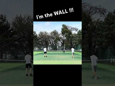 【壁】ブロックボレー成功！#テニス #tennis #lpt #counter #wall_maria #attackontitan #shorts