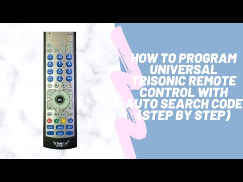 How to Program Trisonic Universal Remote Control with Auto Search Code (Step by Step)
