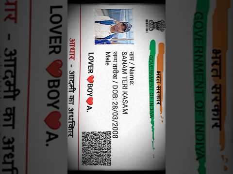 Sanam teri kasam...#new #trending #song #addharcard #photo #edit #trending #virelshort #video 🥹🥹🥹🥹🥹🥹