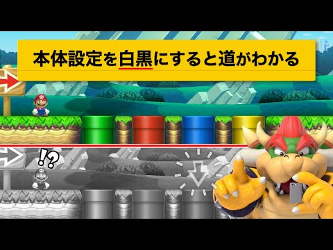 白黒にしないとクリアできないコースがヤバすぎるｗ【マリオメーカー2実況 #607】