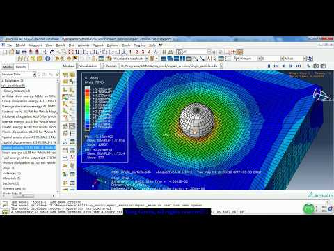 particle erosion in Aluminum ABAQUS step by step