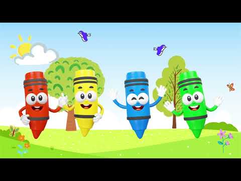 Learn Colors for Kids 🎨 Red, Yellow, Blue, Green  Fun Color Song for Toddlers & Preschoolers