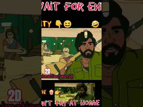 pushpa 2 spoof 2d animation world #animation #pushpa #pushparaj