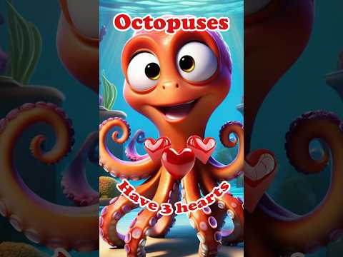 Did you know octopus not just have 2 but 3 hearts?