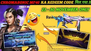 FREE FIRE REDEEM CODE TODAY 24 NOVEMBER REDEEM CODE FREE FIRE | FF REDEEM CODE TODAY 24 NOVEMBER