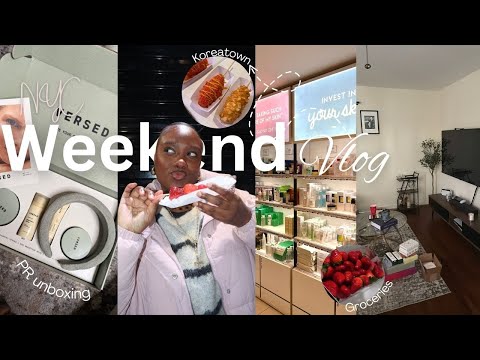 2025 NYC Weekend Vlog: Tasting Tanghulu, CornDogs in Koreatown + PR Unboxing & Grocery Haul
