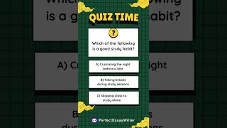 Which of the following is a good study habit? #ai #ai2024 #education #aitools #aiwritingtools #essay