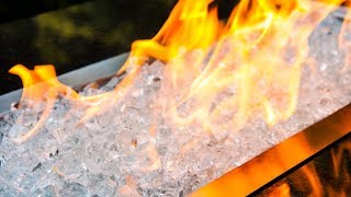 1/2" Diamond Starlight Tempered Fire Glass by Celestial Fire Glass