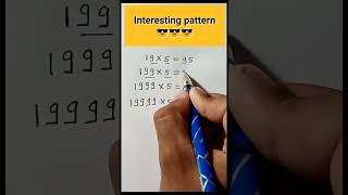 Interesting pattern 😱👏 #math #mathexercise #mathproblem #shorts #viral #viralvideo #mathtime