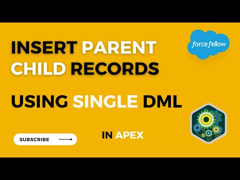 Insert Parent child records using Single DML Statement in Apex