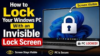 How to Lock Your Windows PC With an Invisible Lock Screen ?