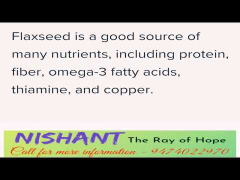 why we should take flaxseed ???