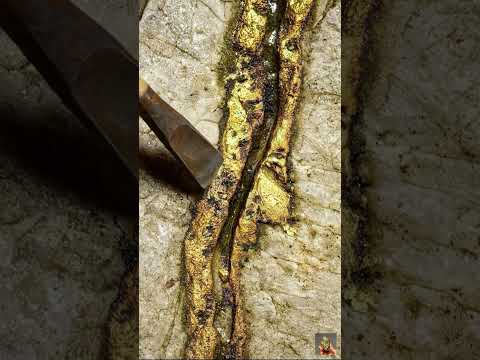 Gold Quartz Wait End🪙😮  #viral #golddiscovery #quartz #treasure #explore #lifestyle #gold #goldrush