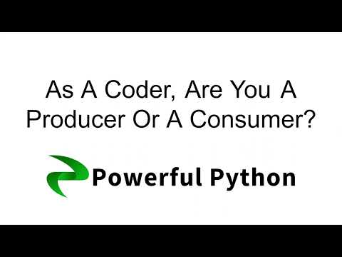 As A Coder, Are You A Producer Or A Consumer?