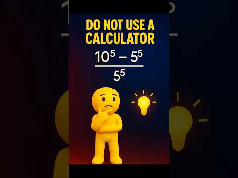 Can You Solve THIS Without a Calculator? #maths #brainteaser #education