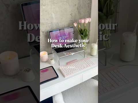 How to make your desk aesthetic 🔮#viral #fypシ゚viral #aesthetic #fyp