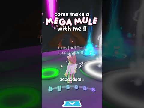 come make a MEGA MULE 🌈 with me !! (adopt me) :: #shorts #adoptme #preppyadoptme