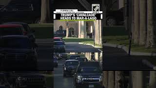 US President Donald Trump heads to Mar-a-Lago after a day at the golf course