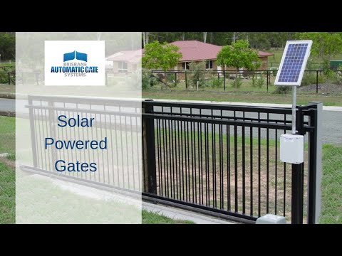 Solar Powered Gates Design Brisbane, Logan, Ipswich, Brisbane Bayside