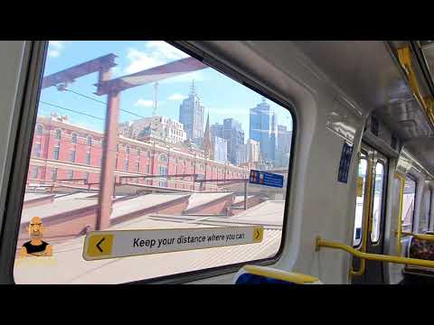 2020.12.09 elTonY Train Entering Flinders Street Station Melbourne