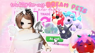 𑣲 *GIVEAWAY* I Traded For My *DREAM PETS* in Adopt Me ᧔ෆ᧓⋆.˚