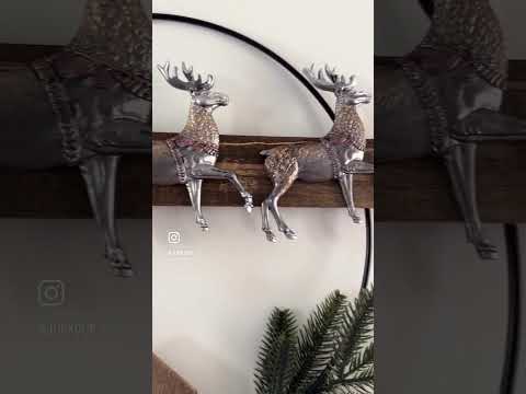 Making holiday decs using @IronOrchidDesigns Santa’s Sleigh Mold and a thrift store wreath